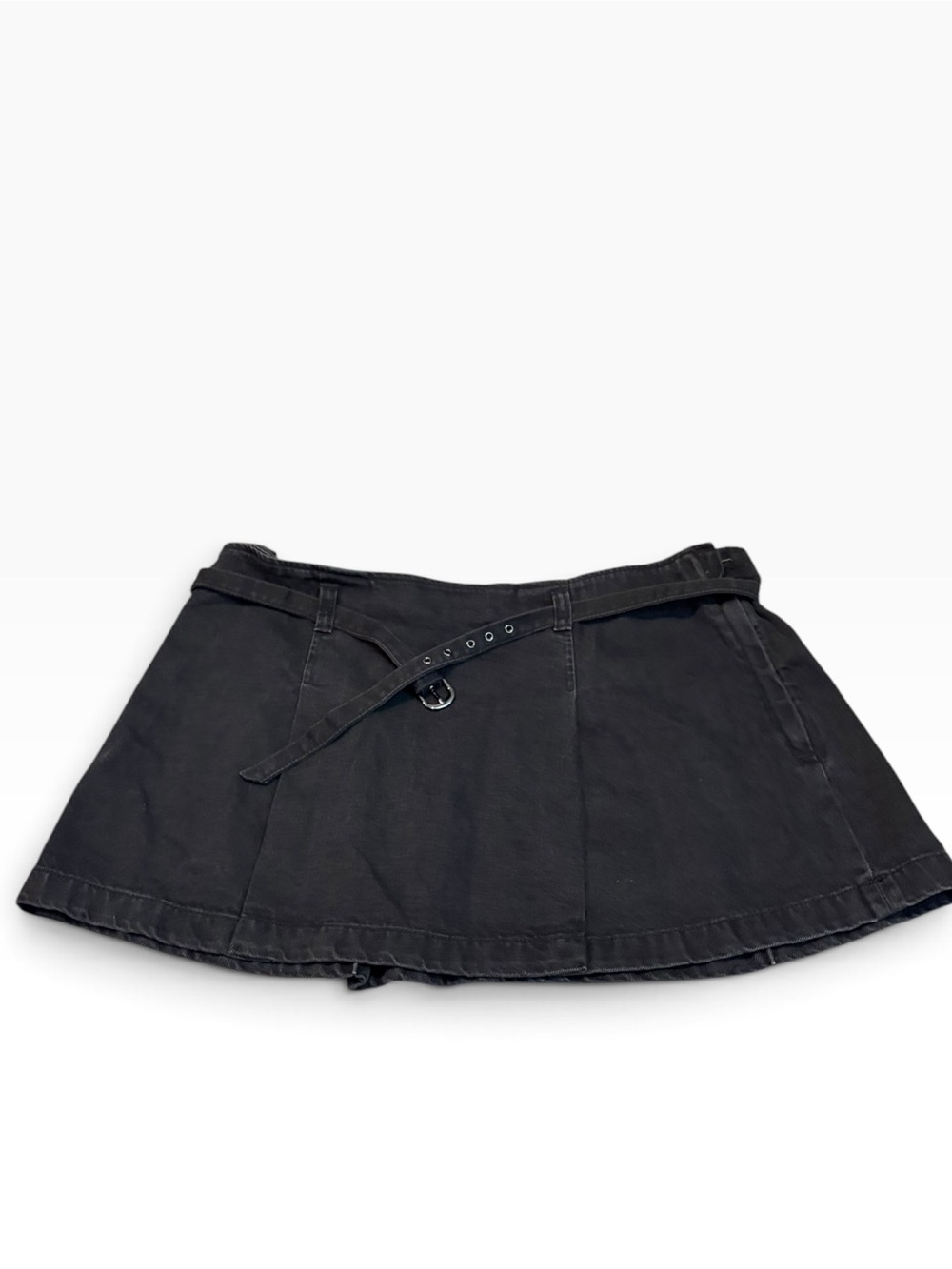 GAP black denim mini skirt
